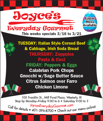 Joyces Everyday Gourmet Weekly Specials