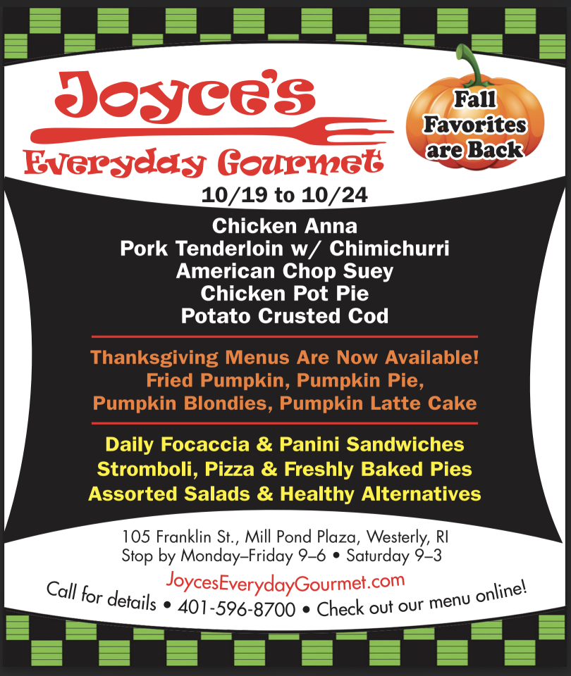 Joyces Everyday Gourmet Weekly Specials